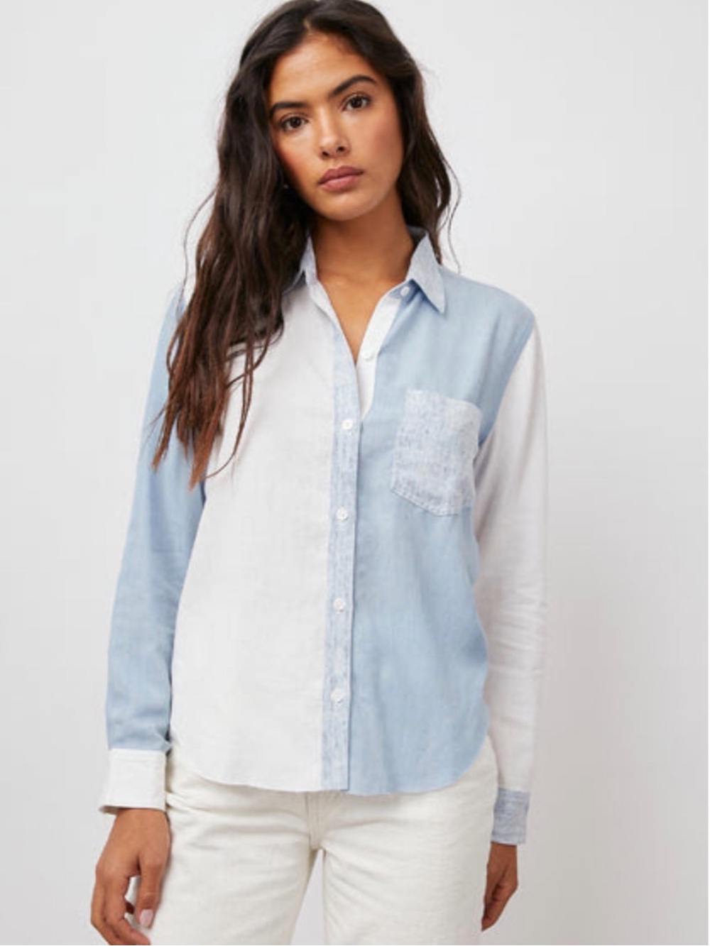 Rails Light Vintage Patch Work Button-Down Shirt